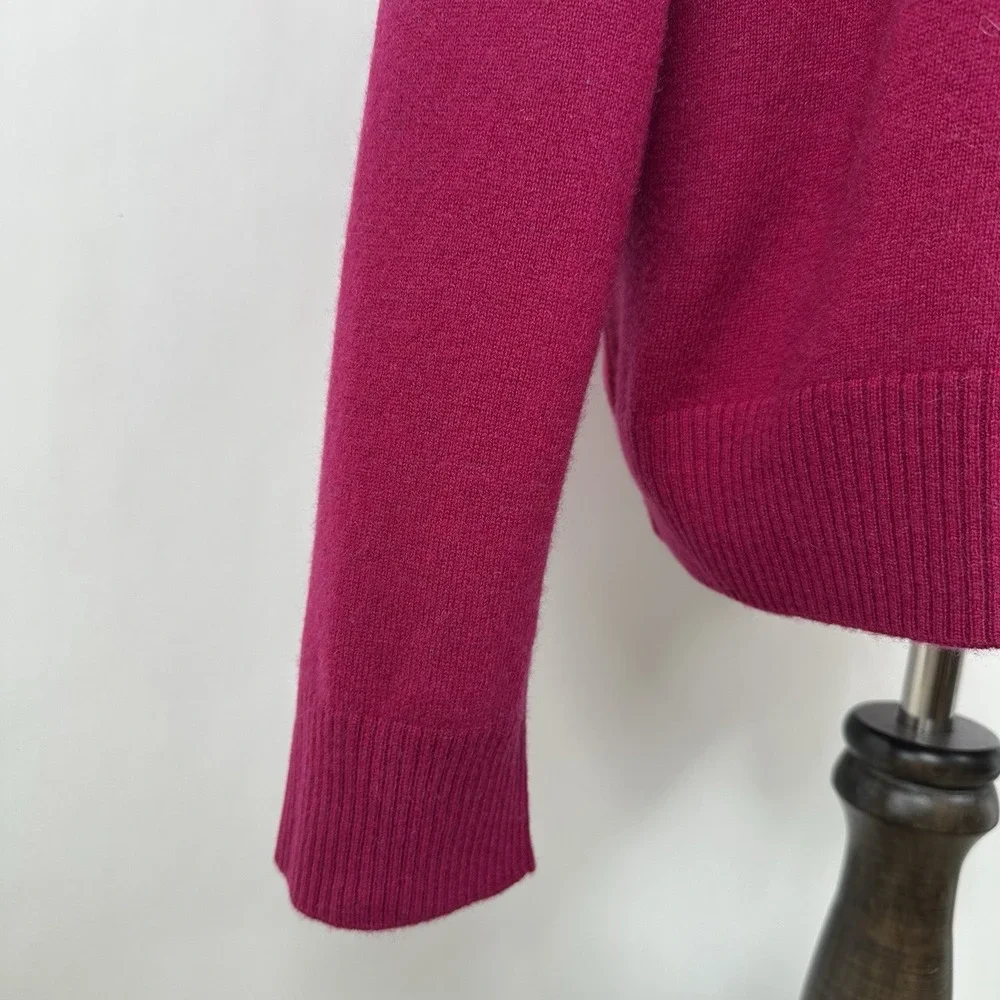 Banana Republic Cashmere Crew Neck Sweater Mens XXL Camu Berry 100% Cashmere NWT